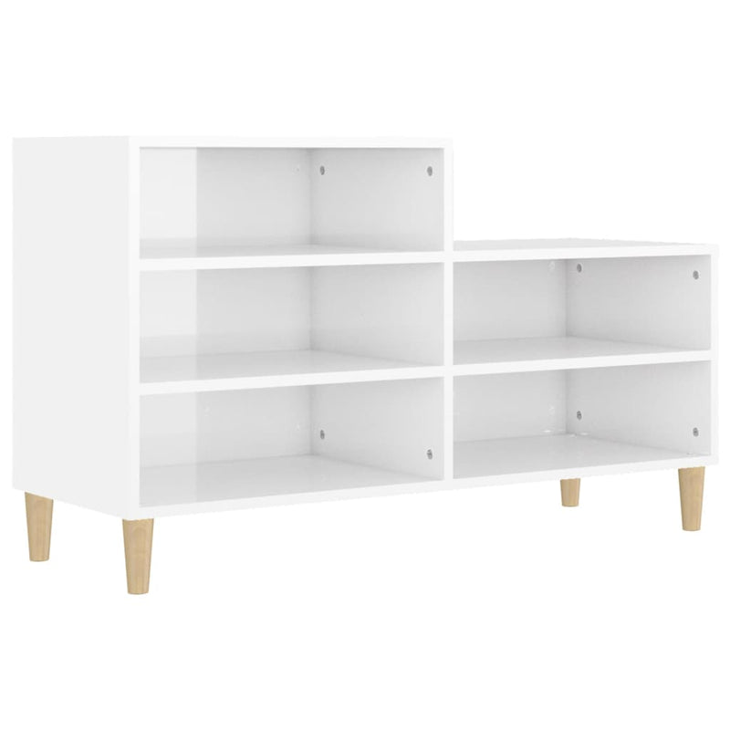 Load image into Gallery viewer, Vidaxl schoenenkast 102x36x60 cm bewerkt hout hoogglans wit
