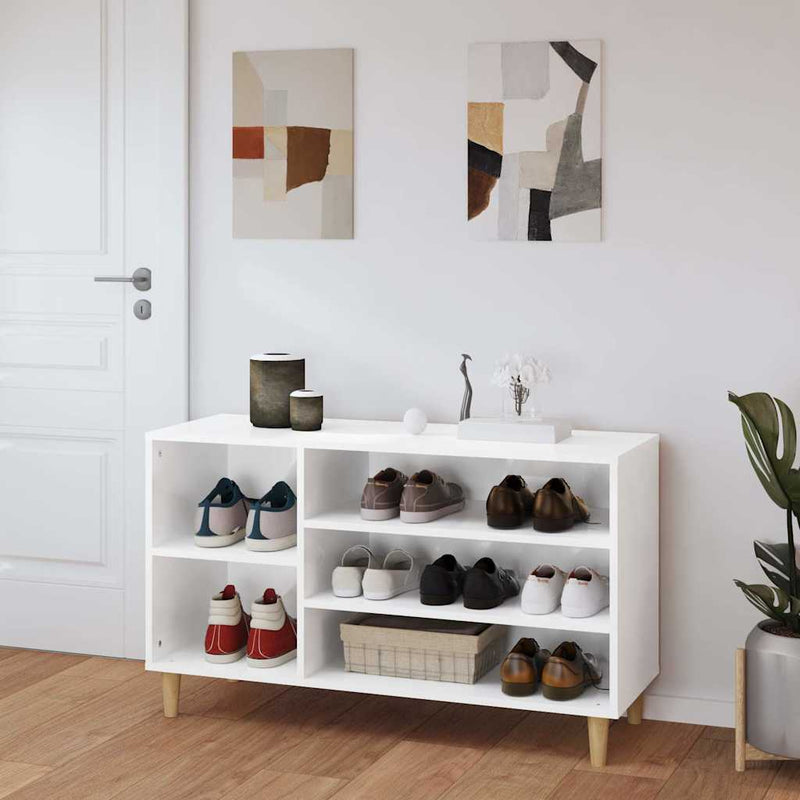 ギャラリービューアに画像をロードする, Vidaxl schoenenkast 102x36x60 cm bewerkt hout hoogglans wit
