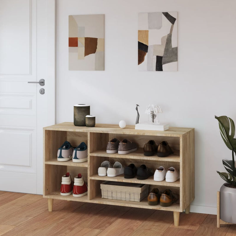 Load image into Gallery viewer, VidaXL Schoenenkast 102x36x60 cm bewerkt hout sonoma eikenkleurig
