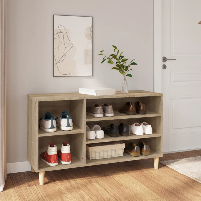 Load image into Gallery viewer, VidaXL Schoenenkast 102x36x60 cm bewerkt hout sonoma eikenkleurig

