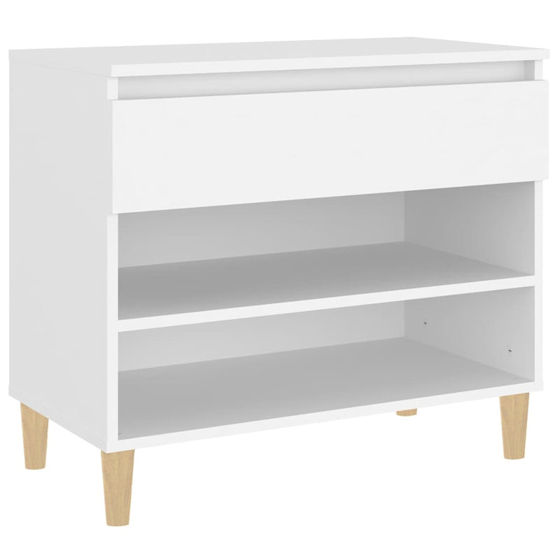 Afbeelding laden in galerijviewer, Vidaxl schoenenkast 70x36x60 cm bewerkt hout wit
