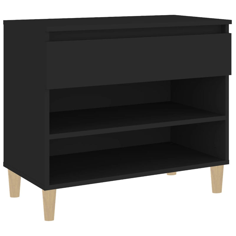 Load image into Gallery viewer, Vidaxl schoenenkast 70x36x60 cm bewerkt hout zwart
