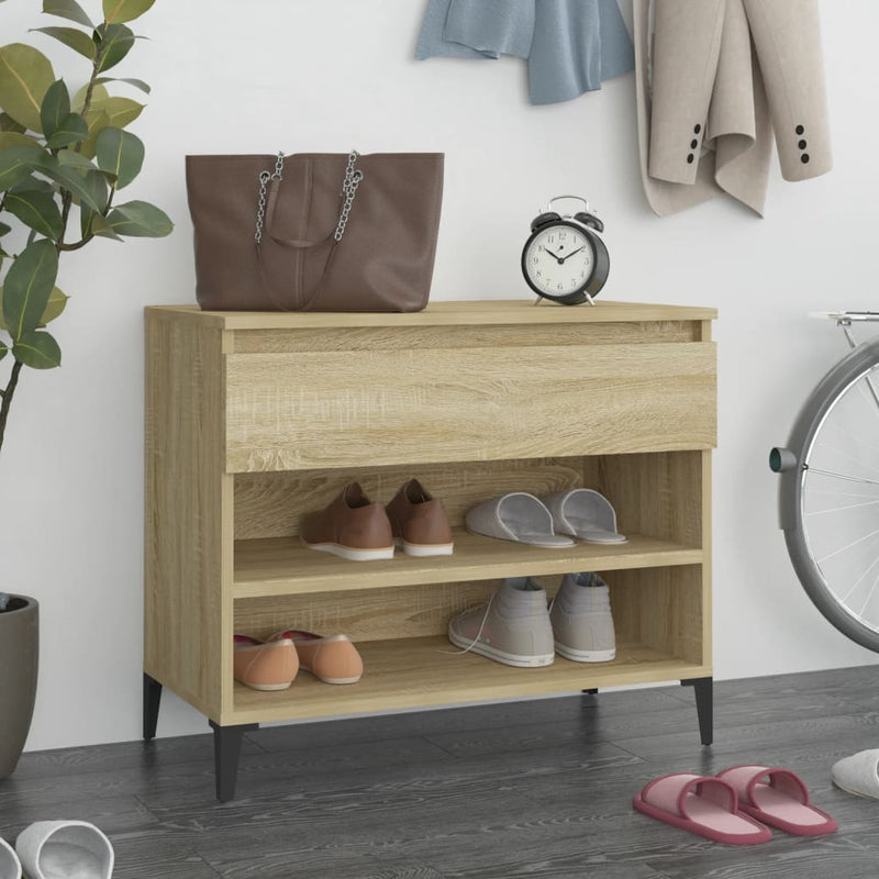 Load image into Gallery viewer, VidaXL Schoenenkast 70x36x60 cm bewerkt hout sonoma eikenkleurig
