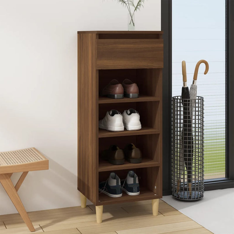 Load image into Gallery viewer, Vidaxl schoenenkast 40x36x105 cm bewerkt hout bruin eikenkleur
