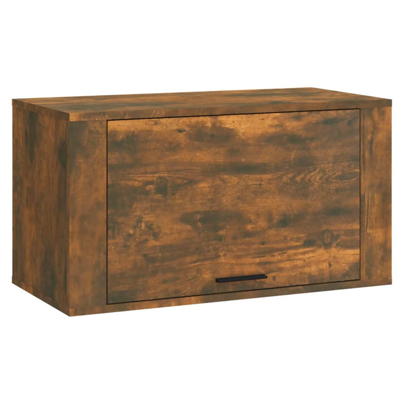 Load image into Gallery viewer, Vidaxl wandschoenenkast 70x35x38 cm massief grenenhout gerookt eiken
