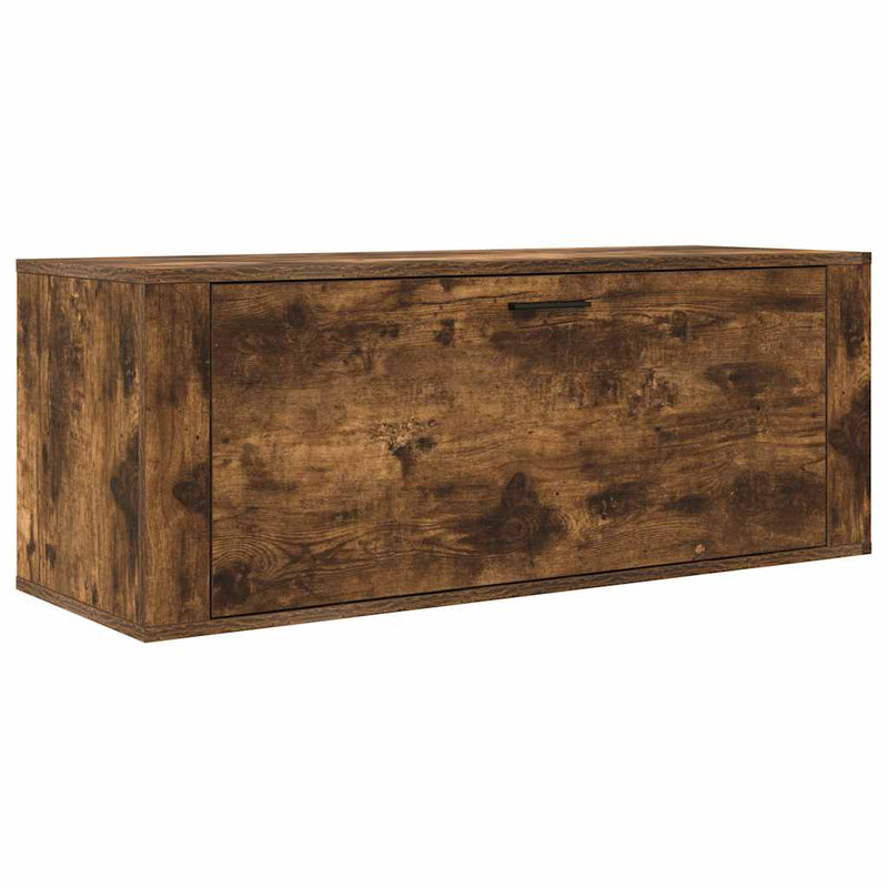 Load image into Gallery viewer, Vidaxl schoenenkast wandgemonteerd 100x35x38 cm bewerkt hout eiken
