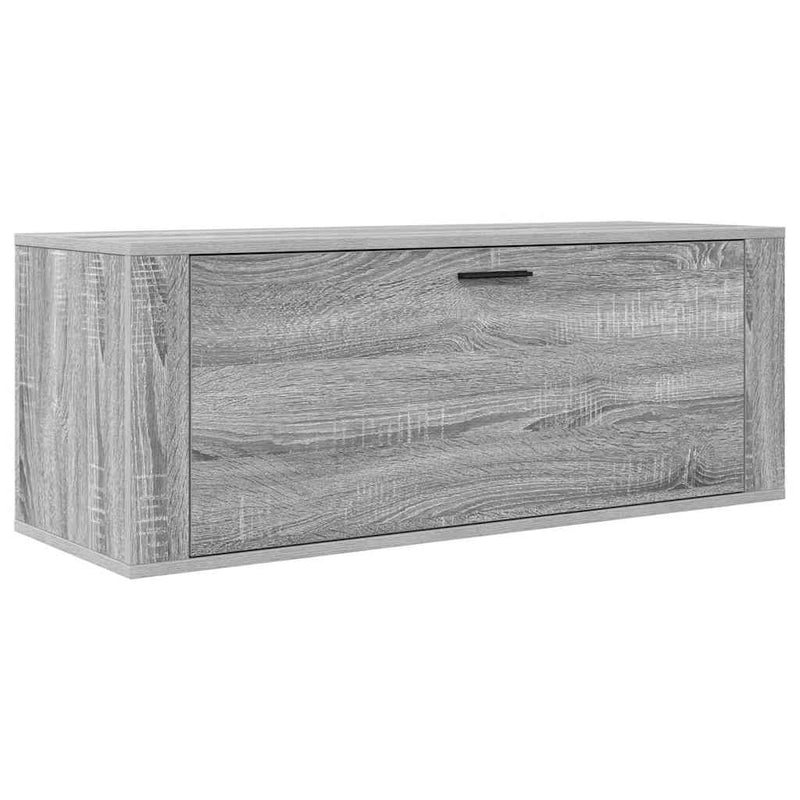 Load image into Gallery viewer, Vidaxl wandschoenenkast 100x35x38 cm bewerkt hout grijs sonoma
