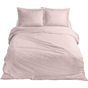 Ten cate katoen satijnen eenpersoons dekbedovertrek 140x200 220 cm blush roze