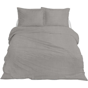 Ten cate premium linnen eenpersoons dekbedovertrek 140x200 220 cm cloudy grey