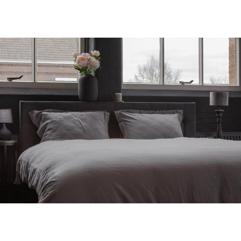 Load image into Gallery viewer, Ten cate premium linnen eenpersoons dekbedovertrek 140x200 220 cm cloudy grey
