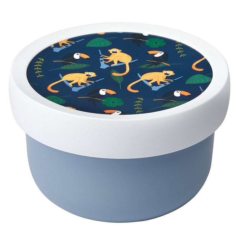Load image into Gallery viewer, Mepal campus fruitbox jungle 300 ml wit blauw
