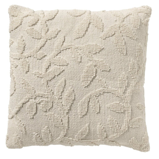 Dutch decor hoja sierkussen 45 x 45 cm snow white