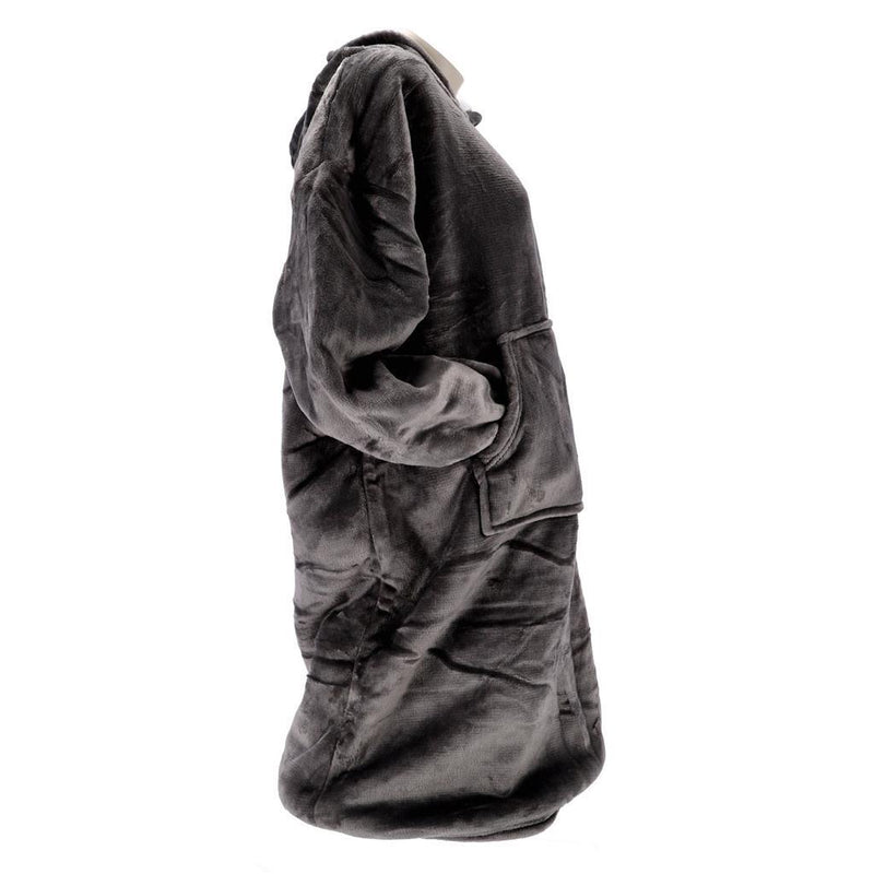 Afbeelding laden in galerijviewer, No brand hoodie plaid sherry 70x110 cm charcoal grey
