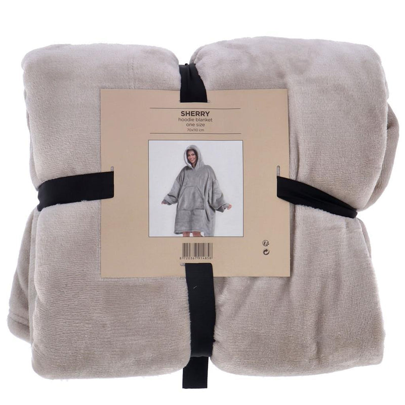 Load image into Gallery viewer, Merkloos sans marque hoodie plaid sherry 70x110 cm pumice stone
