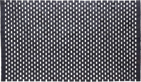 Sealskin sealskin woodblock badmat 52x90 cm teak zwart