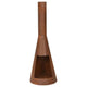 Ambiance haard met schoorsteen ambient 100 cm roestkleurig