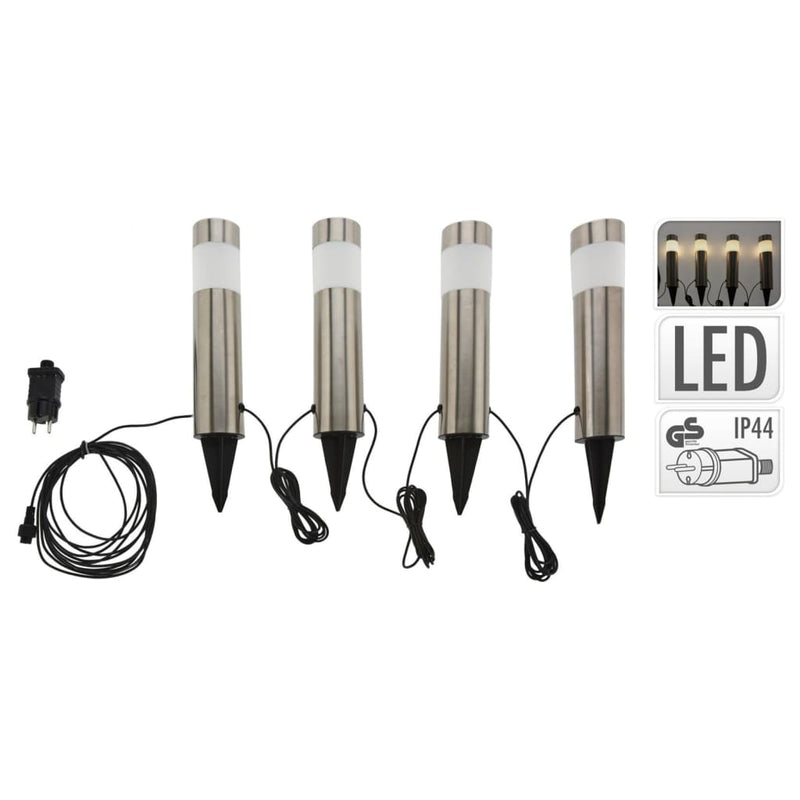 Load image into Gallery viewer, ProGarden ProGarden Tuinlampen 4 st LED 6,3x37,5 cm
