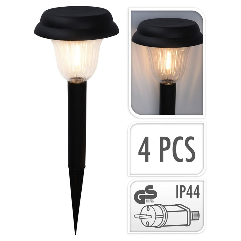 Load image into Gallery viewer, Progarden tuinlampen 4 st led 11,5x35 cm
