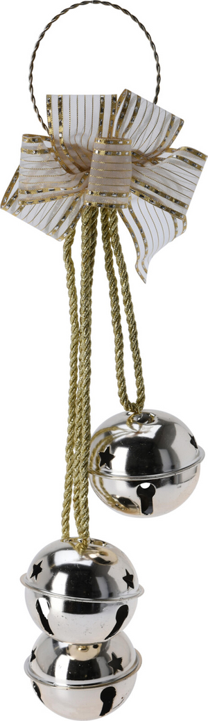 Kerst deurhanger bellen - goud