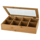 Excellent Houseware Houseware Theedoos met 8 vakken bamboe