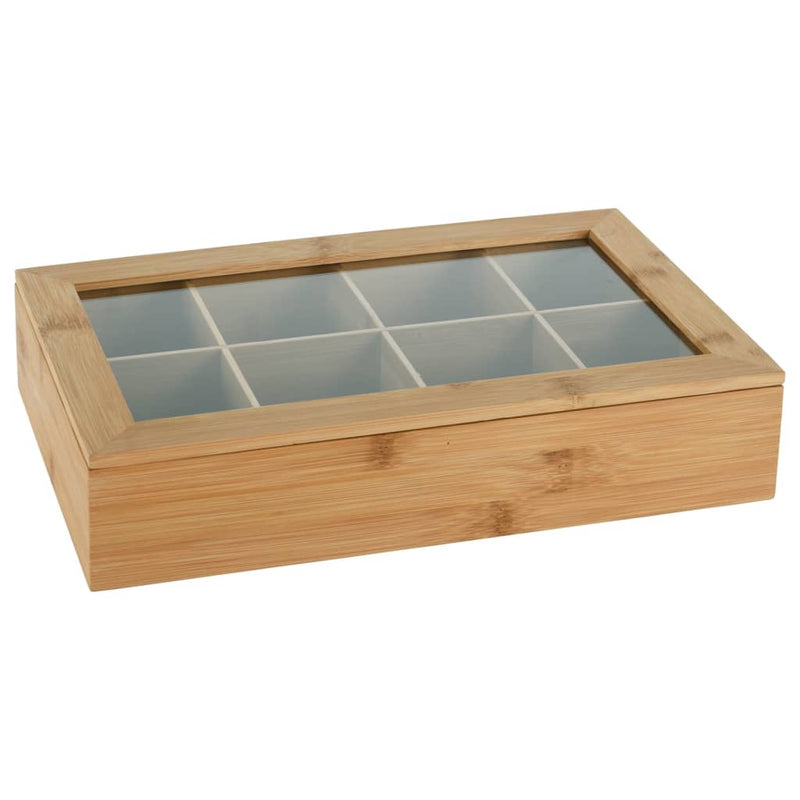 Load image into Gallery viewer, Excellent Houseware Houseware Theedoos met 8 vakken bamboe
