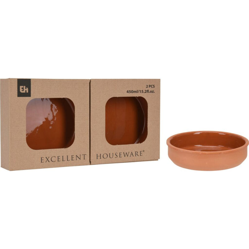 Load image into Gallery viewer, Excellent houseware terracotta tapasschalen 2 stuks

