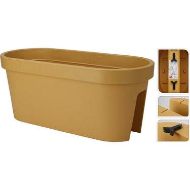 Pro garden balkonbak 60x28x25 cm okergeel