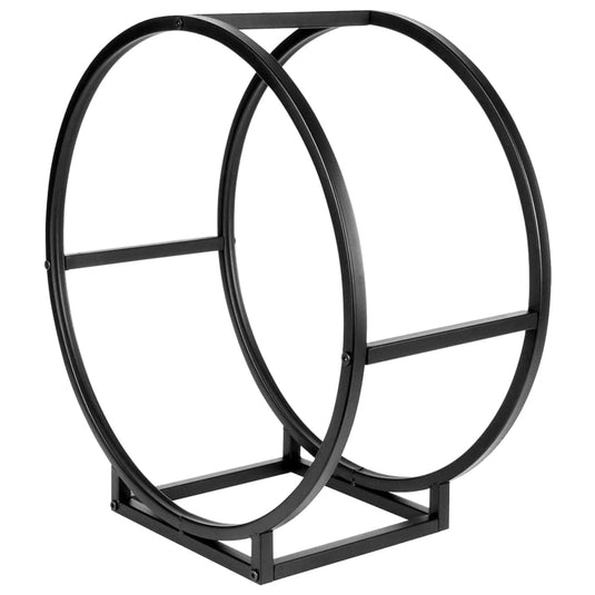 ProGarden ProGarden Haardhoutrek rond 50x25x51,5 cm zwart