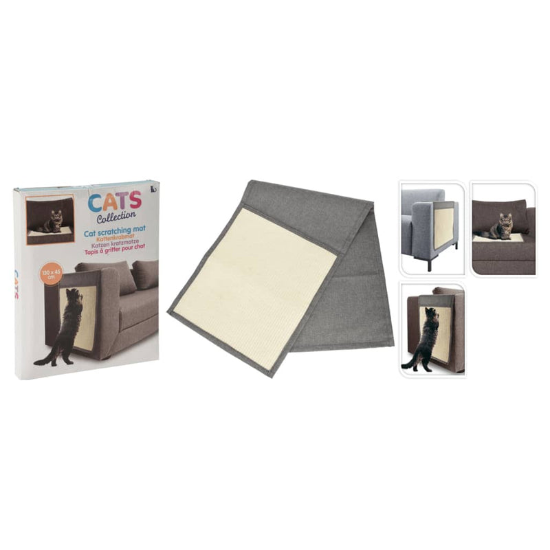 Load image into Gallery viewer, Pets Collection Pets Collection Kattenkrabmat 130x45 cm grijs
