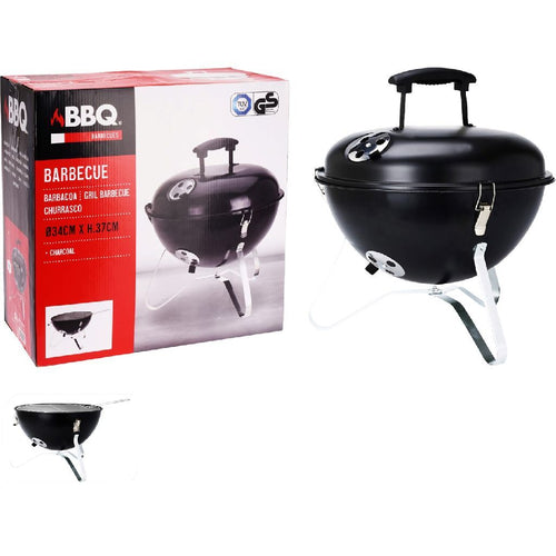 Bbq bolvorm barbecue 37 cm zwart