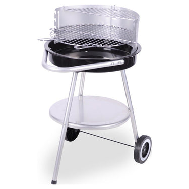 Bbq barbecue 47x77 cm zwart rvs
