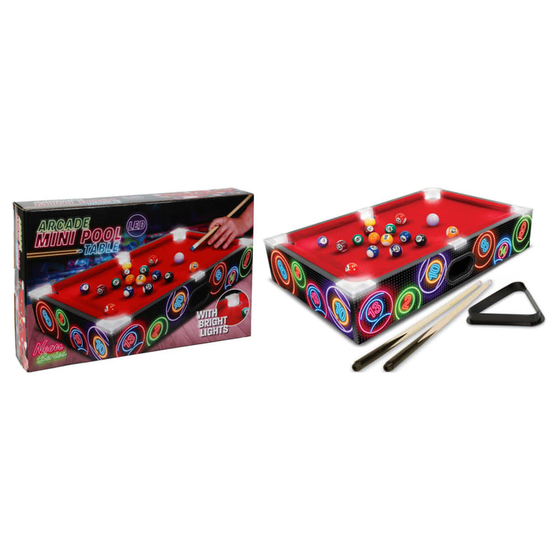 Load image into Gallery viewer, Tender Toys Tender Toys Minipooltafel met LED-verlichting 48,5x30x8,5 cm
