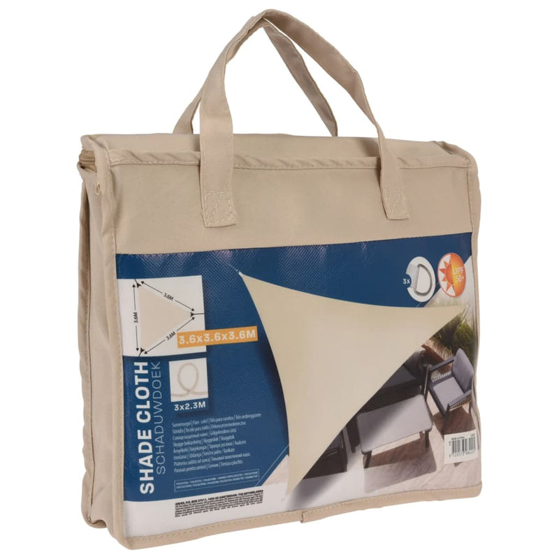 Load image into Gallery viewer, ProGarden ProGarden Schaduwdoek driehoek 3,6x3,6x3,6 m crèmekleurig
