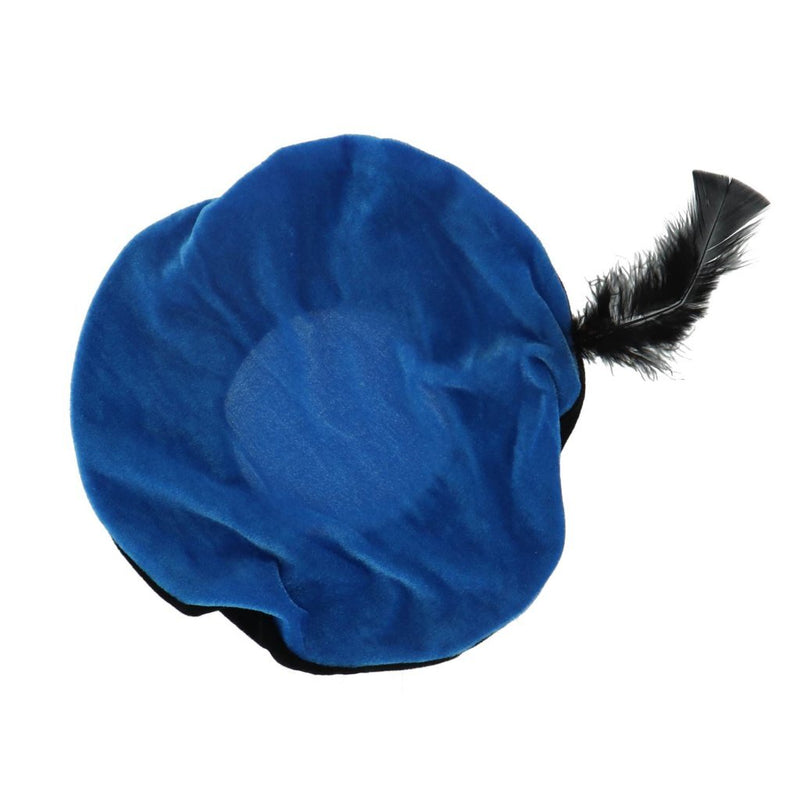 Afbeelding laden in galerijviewer, Overige merken pietenpak met cape 5-6 jaar blauw zwart
