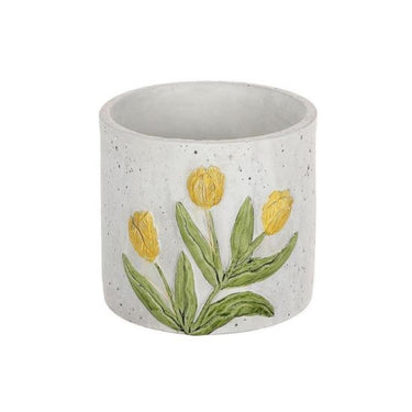 Hbx natural living hbx natrural living bloempot tulp geel ã˜12,5xh11,3cm