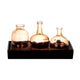 Hbx natural living hbx natrural living vaas charma oranje set a 3 26,5x11x14,5cm