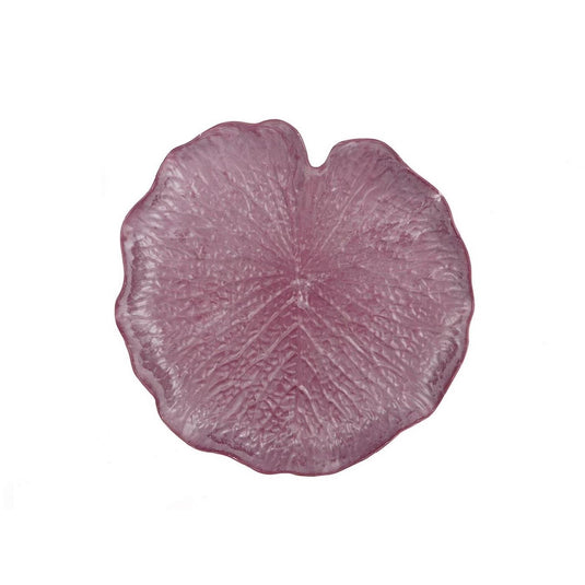 Hbx natural living hbx natrural living plateau bladvorm melam aubergine ø31xh3.5cm