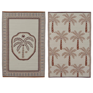 Decoris kleed polypropyleen l121cm 2 assorti binnen en buiten