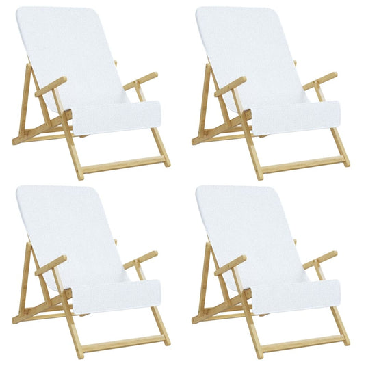 Vidaxl strandhanddoeken 4 st 400 g m² 60x135 cm stof wit