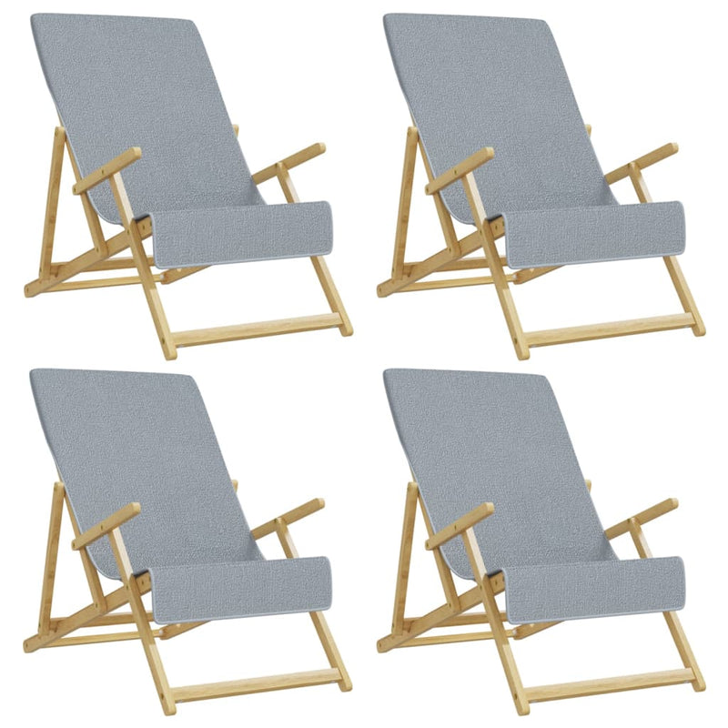 Load image into Gallery viewer, Vidaxl strandhanddoeken 4 st 400 g m² 60x135 cm stof grijs
