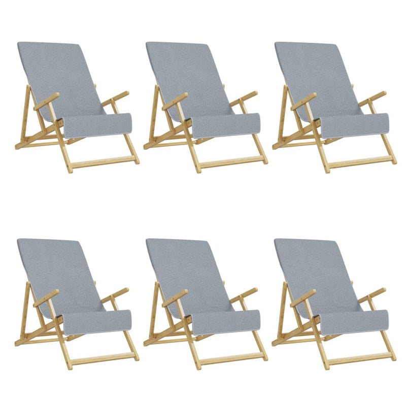 Load image into Gallery viewer, Vidaxl strandhanddoeken 6 st 400 g m² 60x135 cm stof grijs
