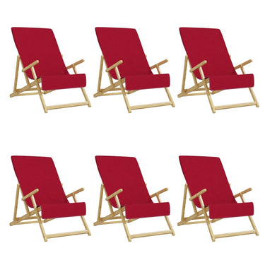 Vidaxl strandhanddoeken 6 st 400 g m² 60x135 cm stof bordeauxrood