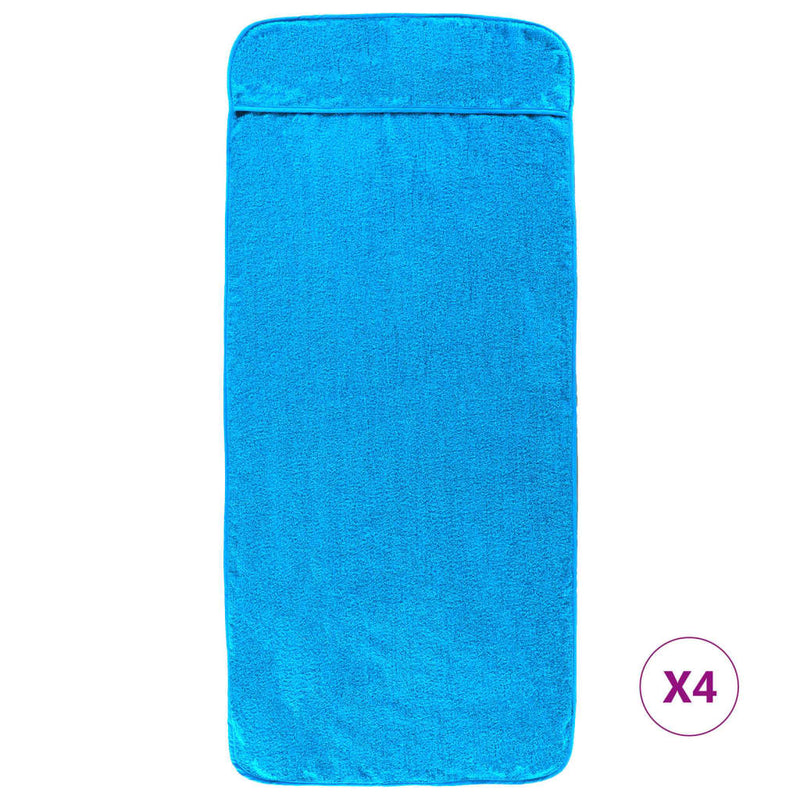 Load image into Gallery viewer, Vidaxl strandhanddoeken 4 st 400 g m² 60x135 cm stof turquoise
