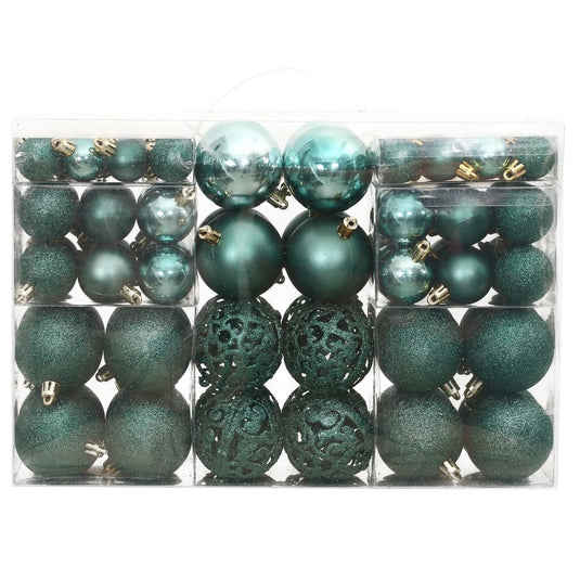 VidaXL Kerstballen 100 st 3 4 6 cm groen