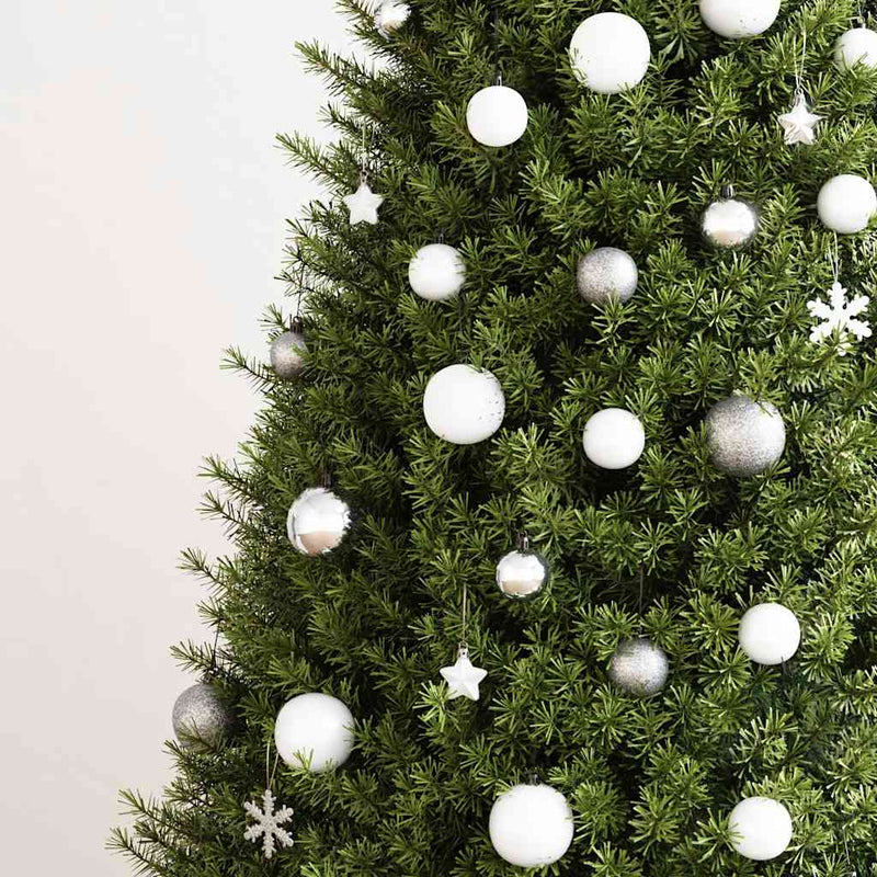 Load image into Gallery viewer, Vidaxl 111-delige kerstballenset polystyreen wit en grijs

