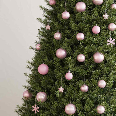 Vidaxl 111-delige kerstballenset polystyreen roze