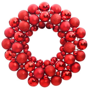Vidaxl kerstkrans 45 cm polystyreen rood