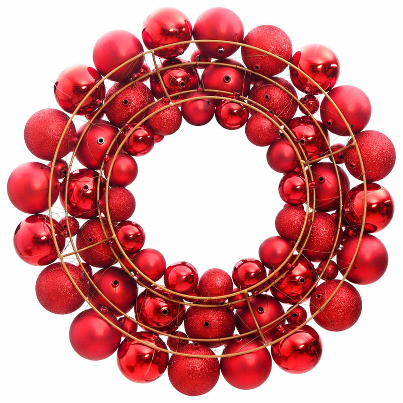 Load image into Gallery viewer, Vidaxl kerstkrans 45 cm polystyreen rood
