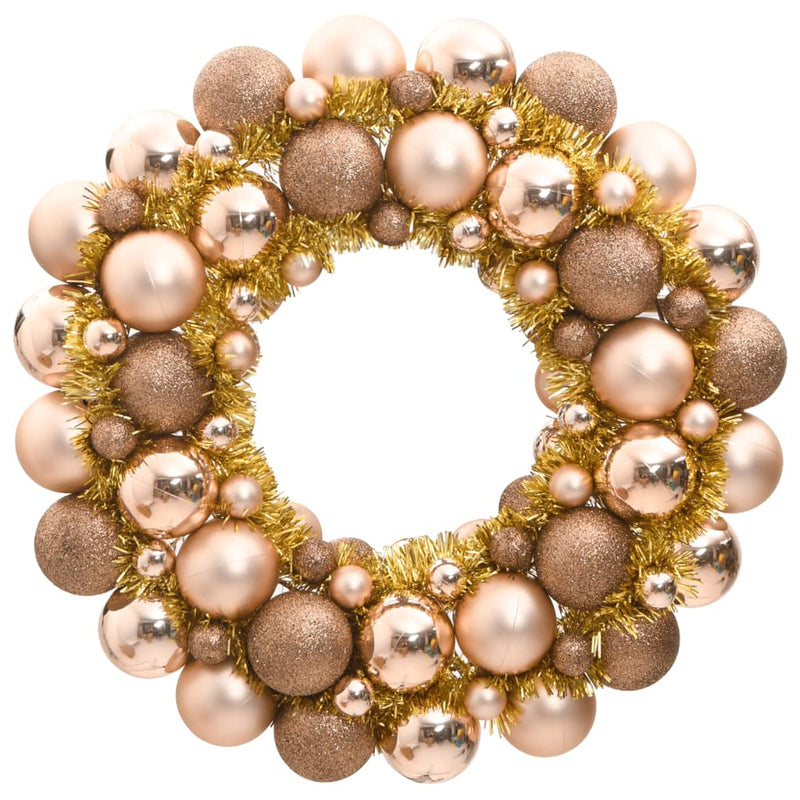 Load image into Gallery viewer, VidaXL Kerstkrans 45 cm polystyreen roségoud
