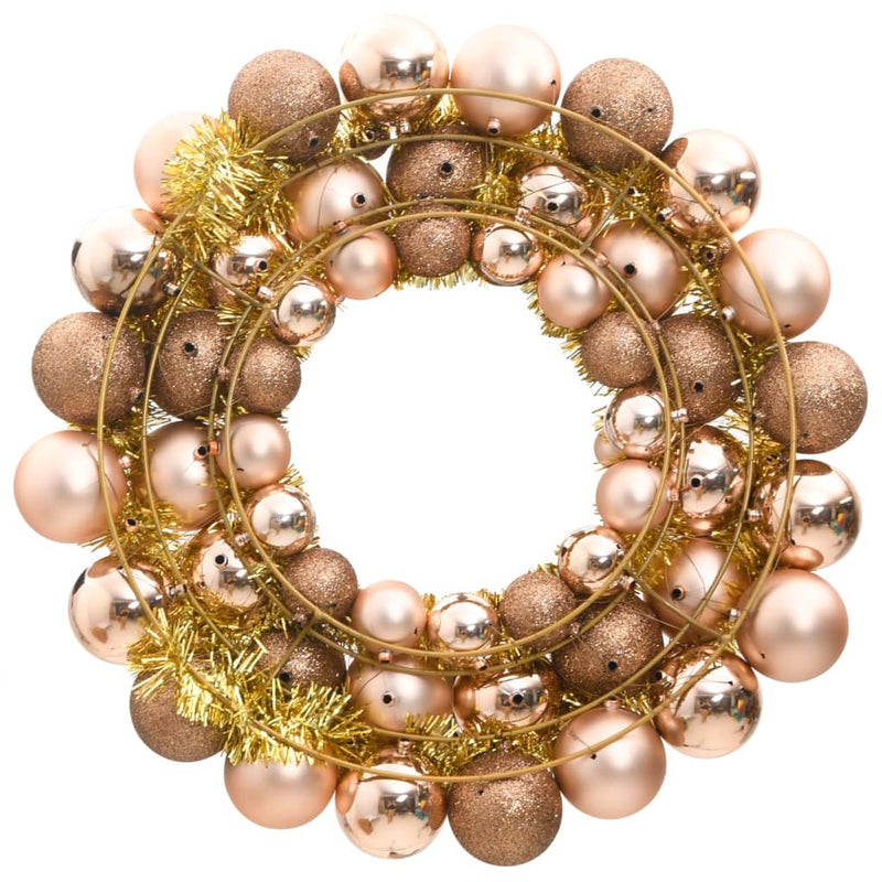 Load image into Gallery viewer, VidaXL Kerstkrans 45 cm polystyreen roségoud
